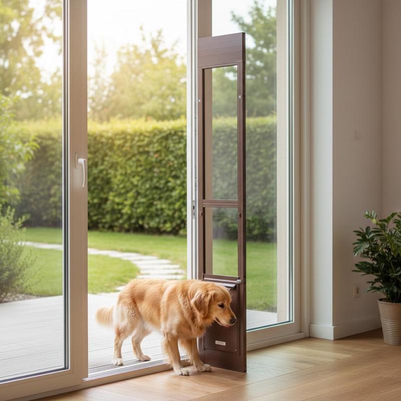 Glass Door Hinge - Dog Door for Sliding Glass Door,