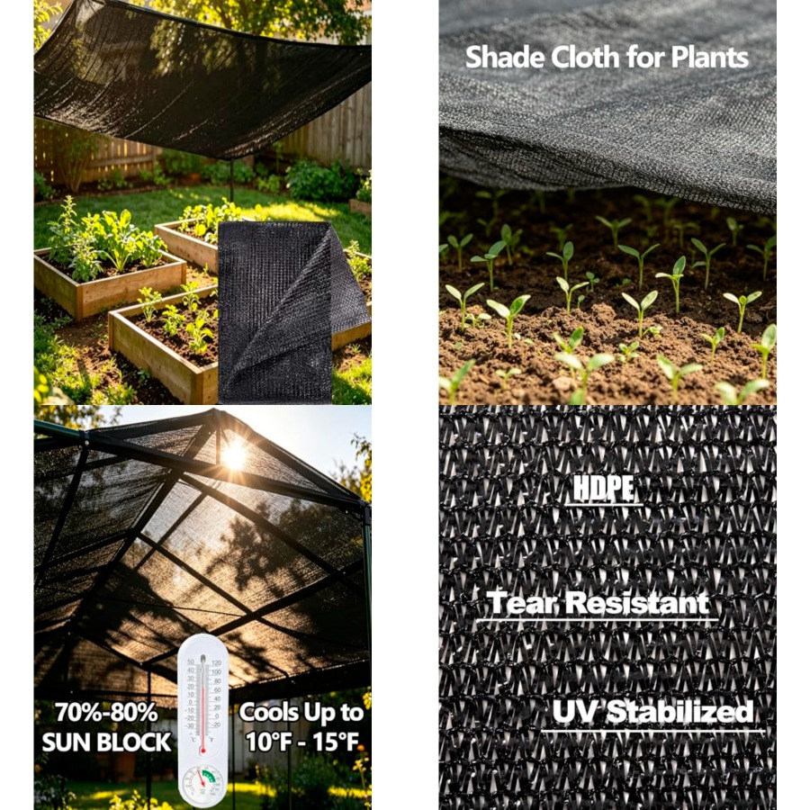 Screen Top Mesh - e.share Black Shade Cloth, 70-80 Sunblock
