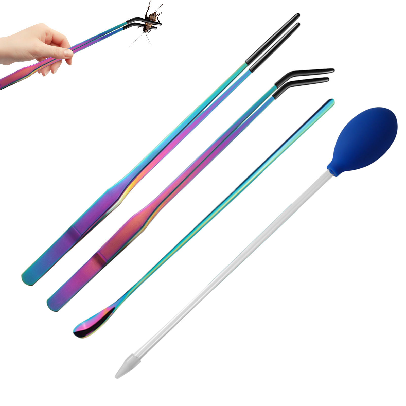4pcs Reptile Feeding Tongs Aqu - đánh giá và giá Feeding Tong Stainless