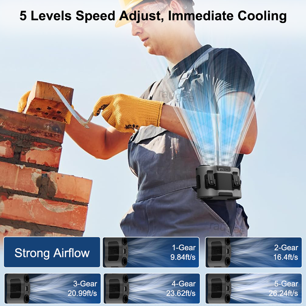 20000mAh Waist Fan Portable Ou - đánh giá và giá Timer Dual Outlet