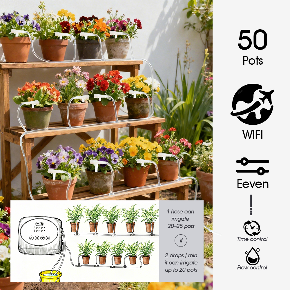 Garden Smart Dual Outlets Pump - đánh giá và giá Timer Dual Outlet