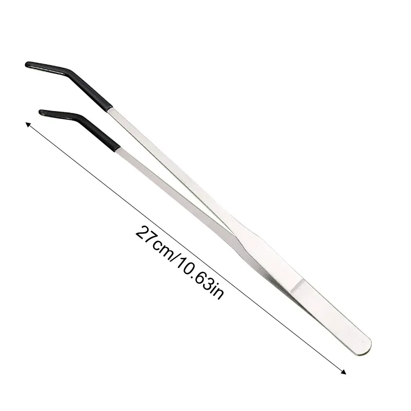 2pcs Bent Tip Tweezers For Cra - đánh giá và giá Feeding Tong Stainless
