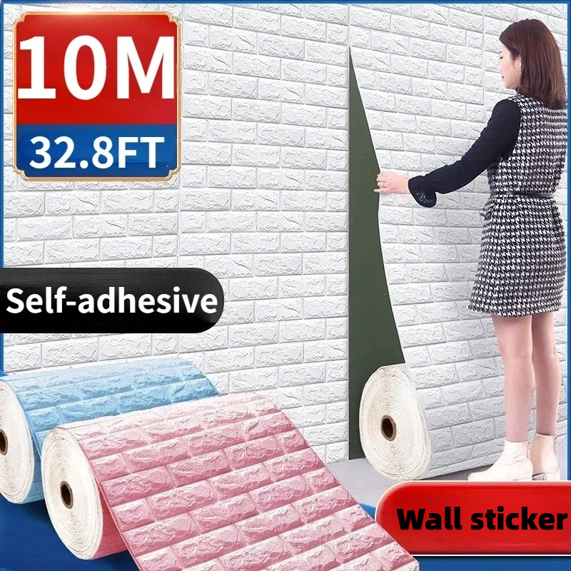 70cmx1/3/5/10M 3D Foam Brick W - đánh giá và giá Pvc Panel Background