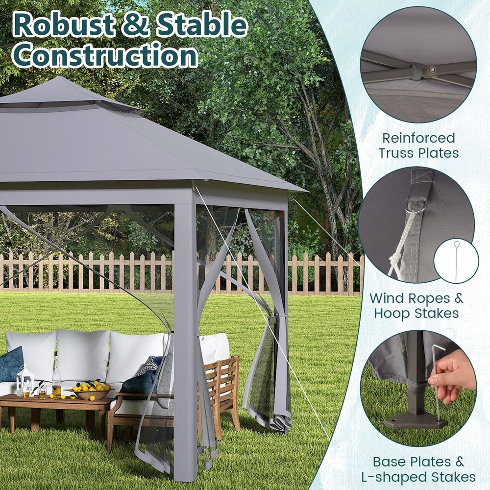 ft 11 ft Pop up Gazebo, Portab - đánh giá và giá Screen Top Mesh