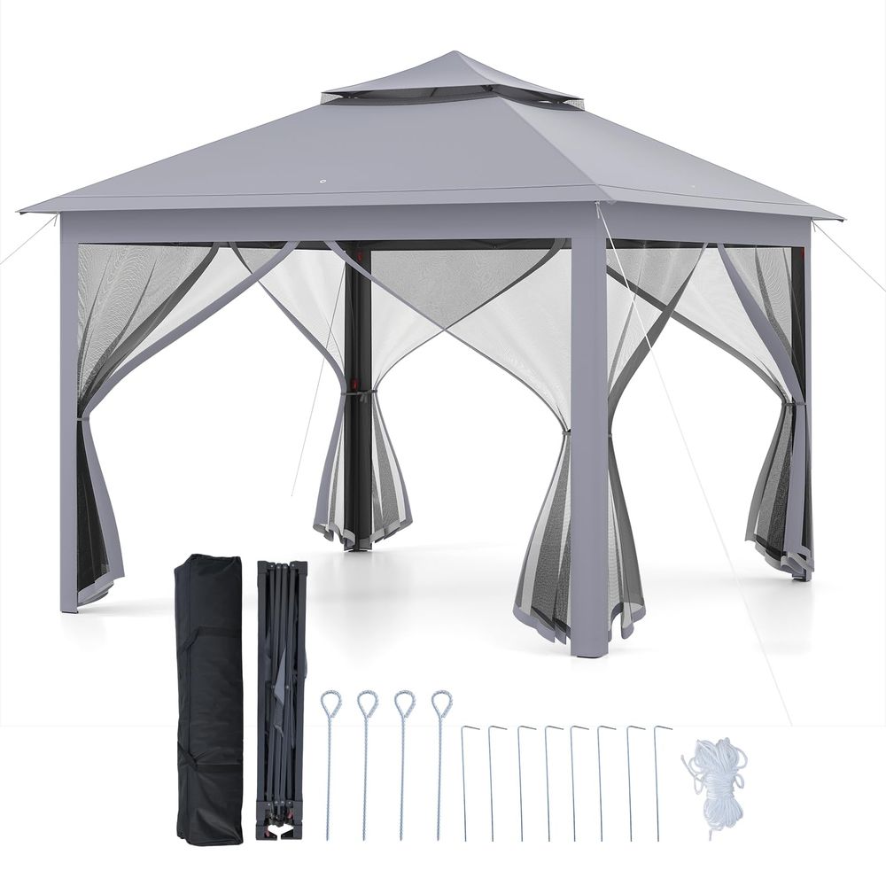 ft 11 ft Pop up Gazebo, Portab - đánh giá và giá Screen Top Mesh