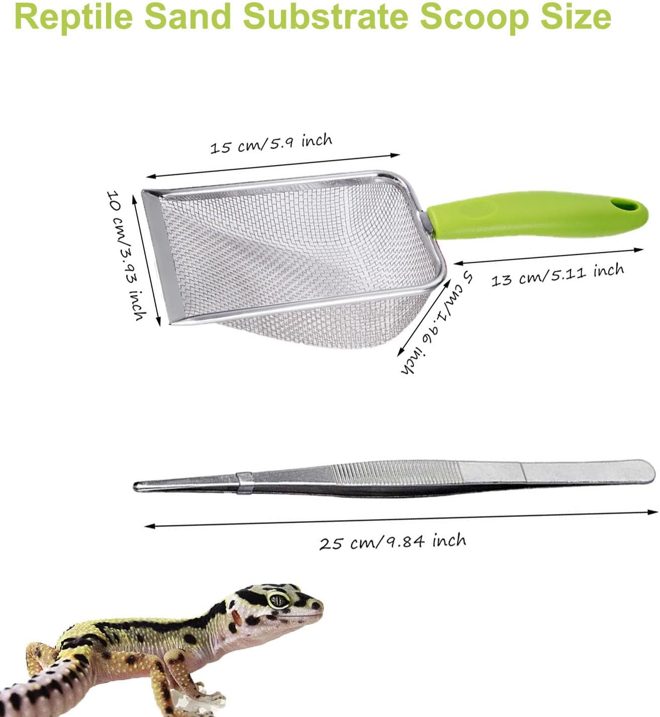 Reptile Sand Scoop Set - Fine  - đánh giá và giá Feeding Tong Stainless