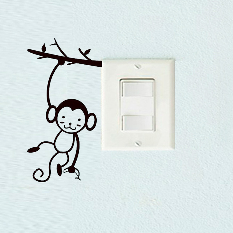 Black Cute Monkey Hanging Tree - đánh giá và giá Pvc Panel Background