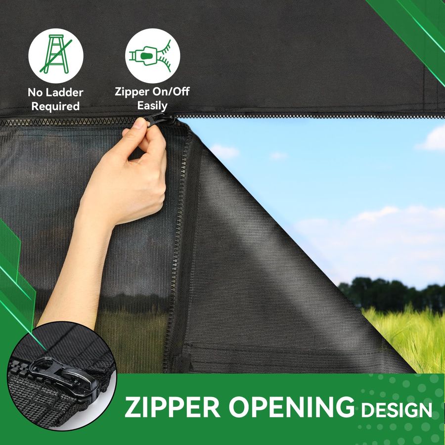 Awning Shade Screen with Zippe - đánh giá và giá Screen Top Mesh