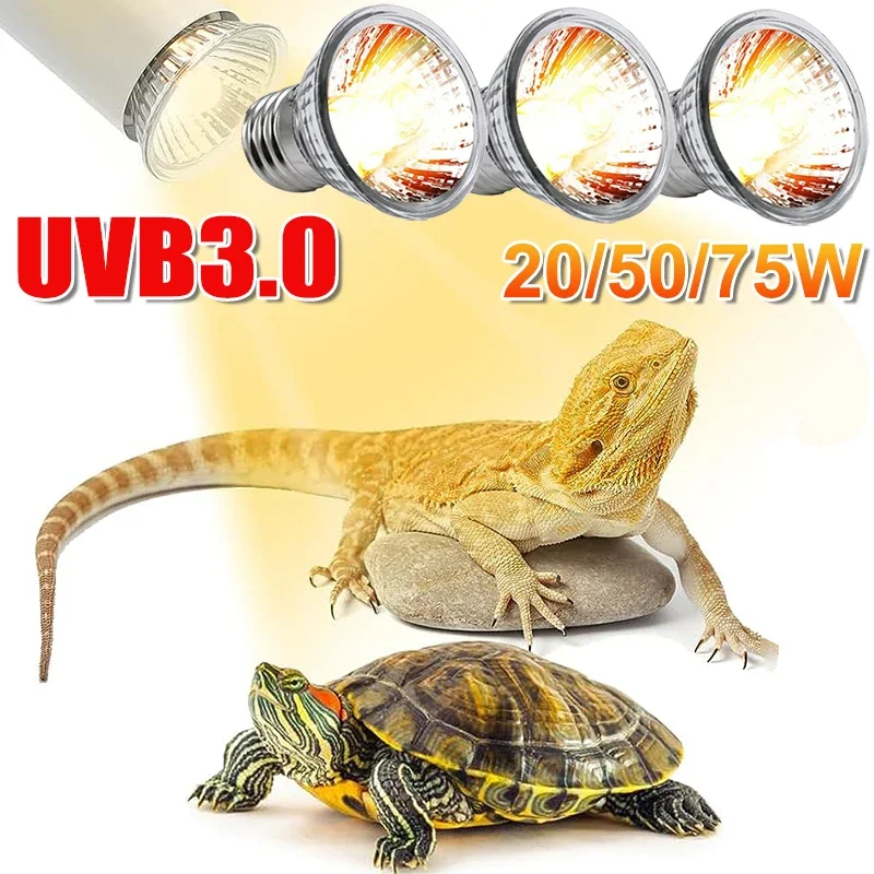 25/50/75W UVB Reptile Lamp Bul - đánh giá và giá Calcium Powder Reptile