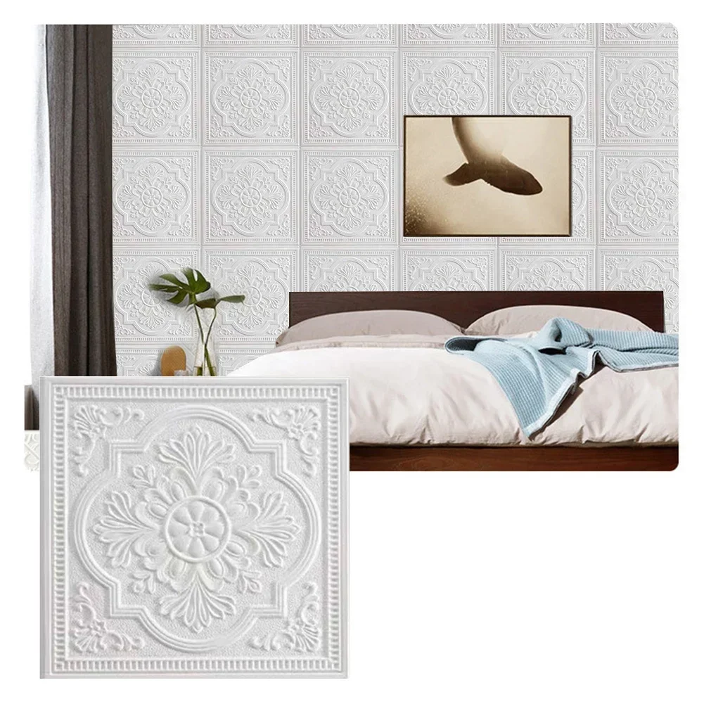 1/10 Pc 3D Wall Panel Wall Sti - đánh giá và giá Pvc Panel Background